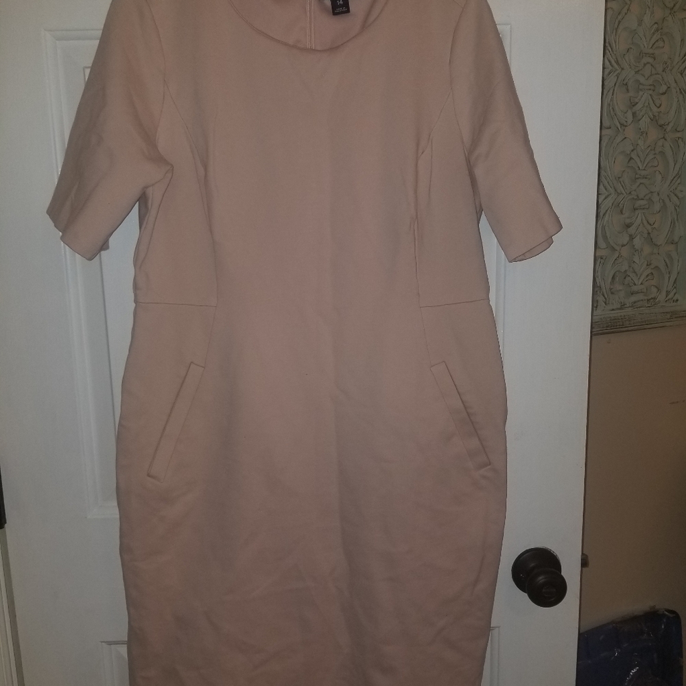 Lands End Dress Size 14 Pink